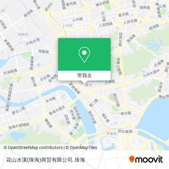 花山水溪(珠海)商贸有限公司地图