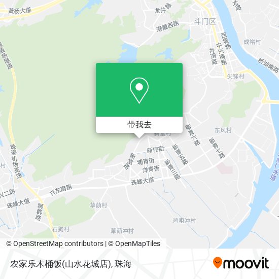 农家乐木桶饭(山水花城店)地图