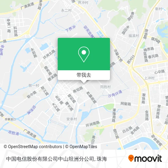 中国电信股份有限公司中山坦洲分公司地图