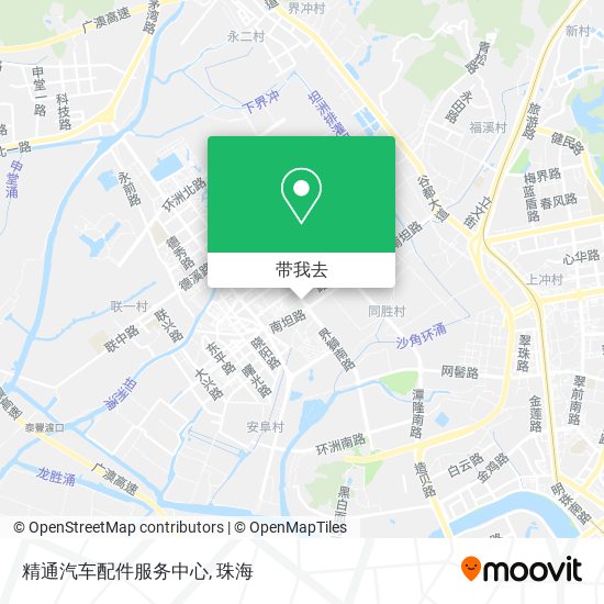 精通汽车配件服务中心地图