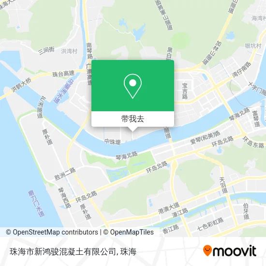 珠海市新鸿骏混凝土有限公司地图