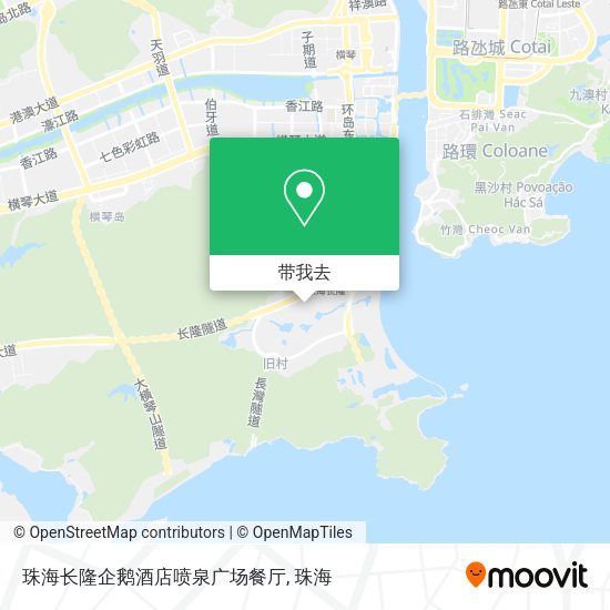 珠海长隆企鹅酒店喷泉广场餐厅地图
