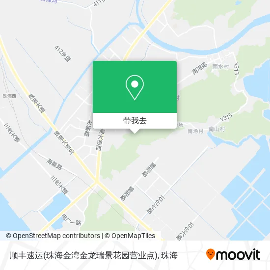 顺丰速运(珠海金湾金龙瑞景花园营业点)地图