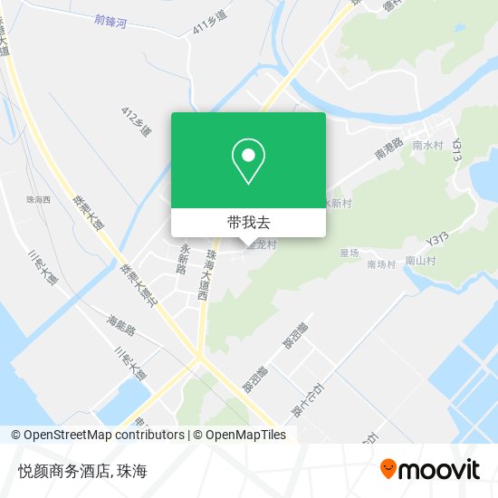悦颜商务酒店地图