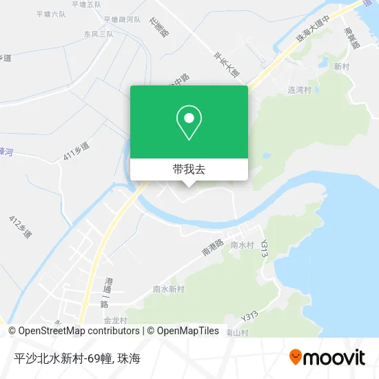 平沙北水新村-69幢地图