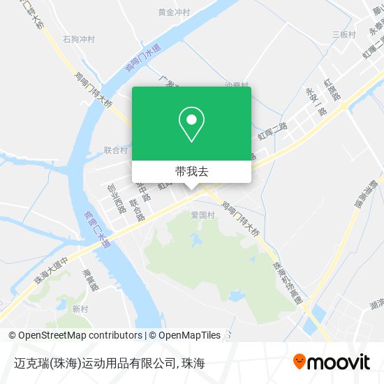 迈克瑞(珠海)运动用品有限公司地图