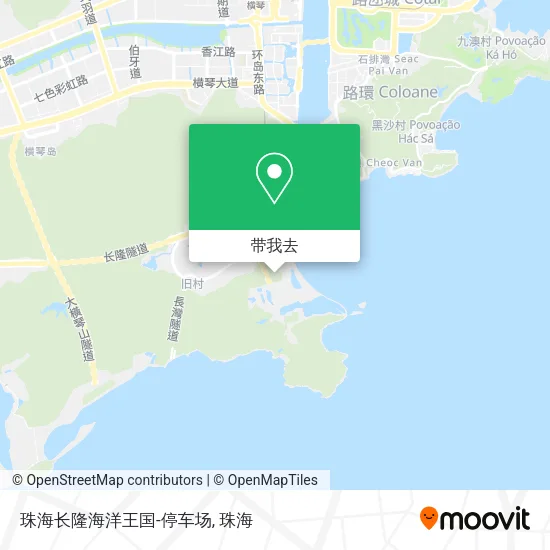 珠海长隆海洋王国-停车场地图