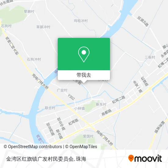 金湾区红旗镇广发村民委员会地图