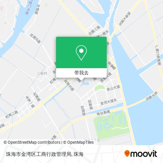 珠海市金湾区工商行政管理局地图