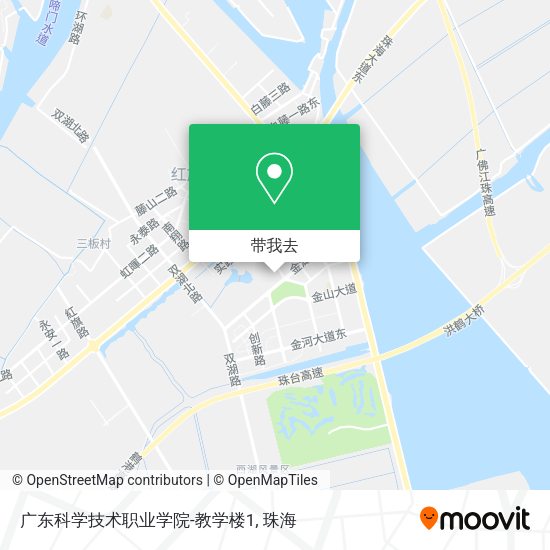 广东科学技术职业学院-教学楼1地图