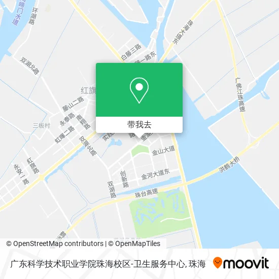 广东科学技术职业学院珠海校区-卫生服务中心地图