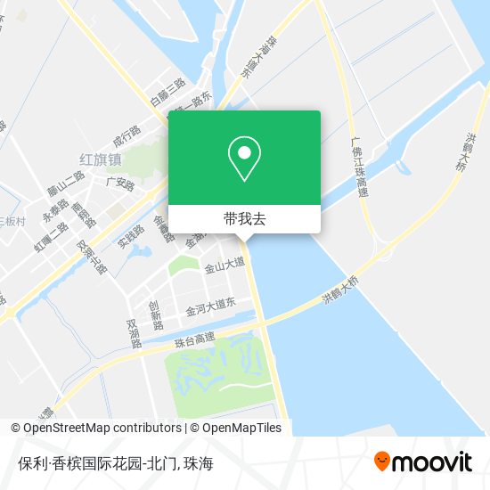 保利·香槟国际花园-北门地图