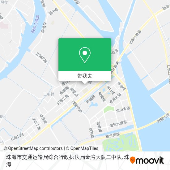 珠海市交通运输局综合行政执法局金湾大队二中队地图
