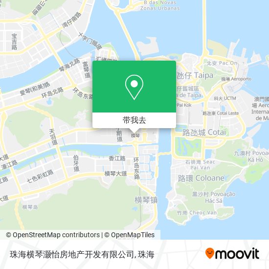 珠海横琴灏怡房地产开发有限公司地图