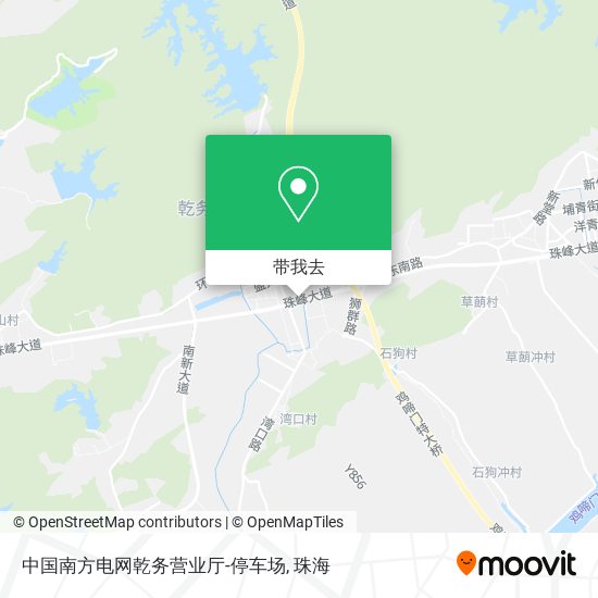中国南方电网乾务营业厅-停车场地图