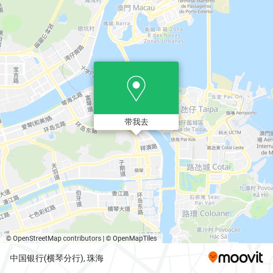 中国银行(横琴分行)地图