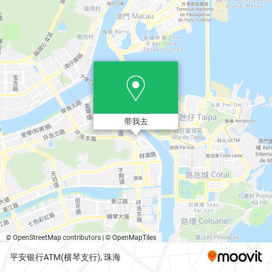 平安银行ATM(横琴支行)地图