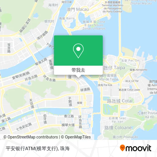 平安银行ATM(横琴支行)地图