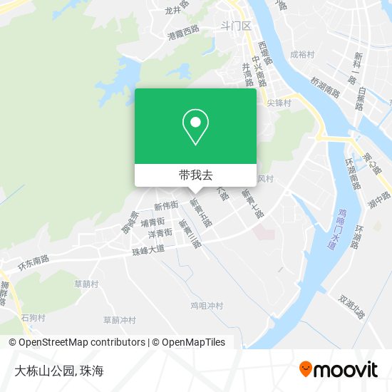 大栋山公园地图