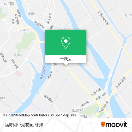福海湖中湖花园地图