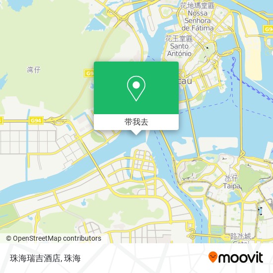 珠海瑞吉酒店地图