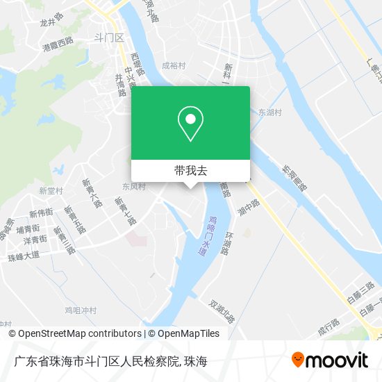广东省珠海市斗门区人民检察院地图