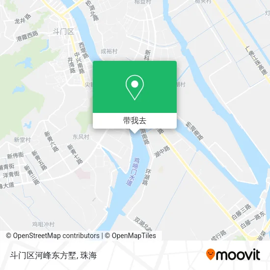 斗门区河峰东方墅地图