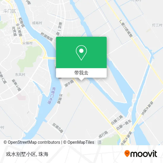 戏水别墅小区地图