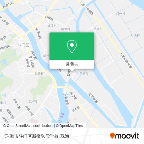 珠海市斗门区新徽弘儒学校地图