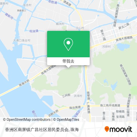 香洲区南屏镇广昌社区居民委员会地图