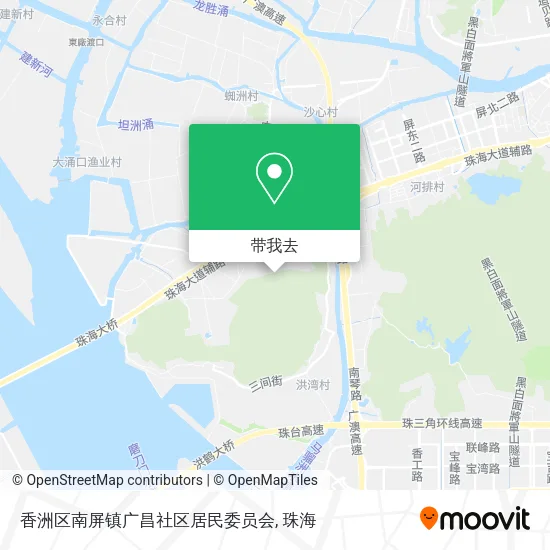 香洲区南屏镇广昌社区居民委员会地图