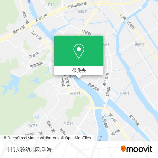 斗门实验幼儿园地图