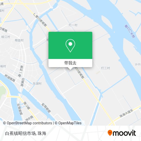 白蕉镇昭信市场地图