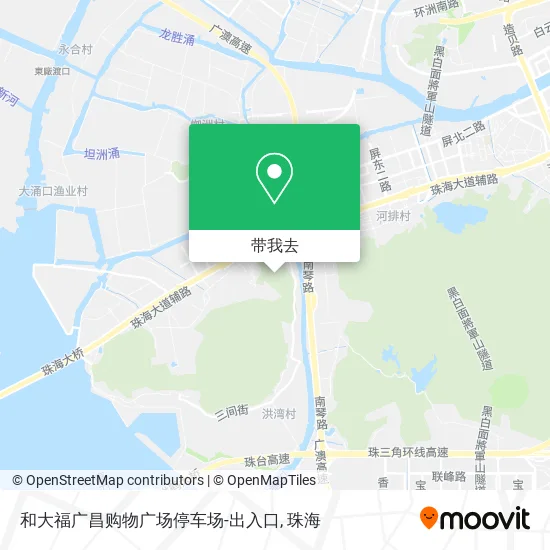 和大福广昌购物广场停车场-出入口地图