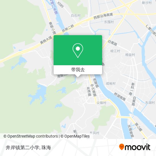井岸镇第二小学地图
