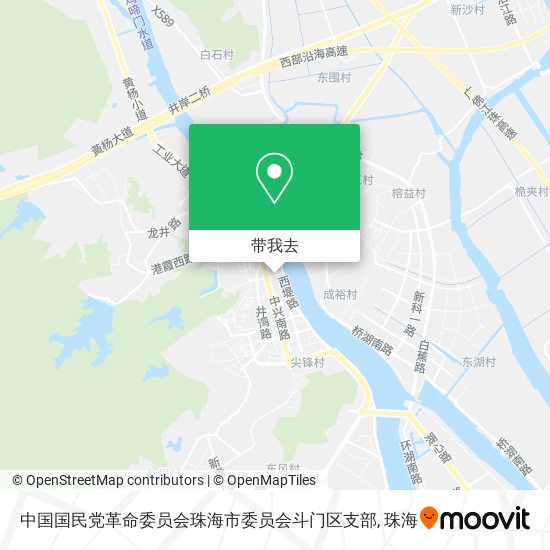 中国国民党革命委员会珠海市委员会斗门区支部地图