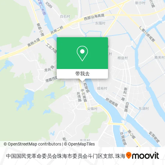 中国国民党革命委员会珠海市委员会斗门区支部地图