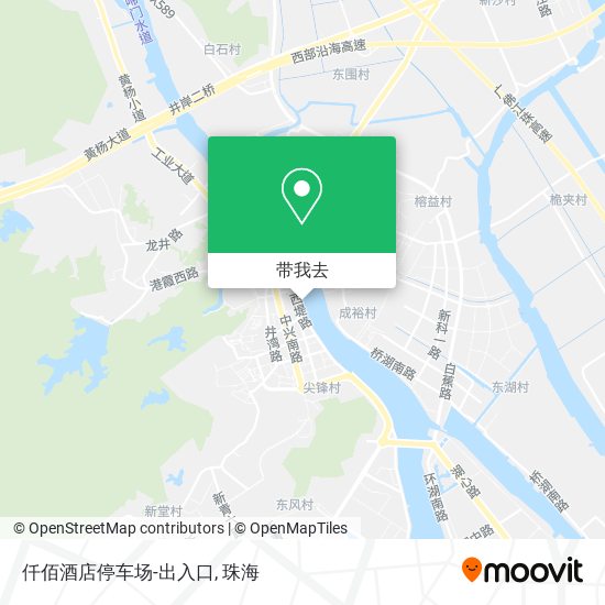 仟佰酒店停车场-出入口地图