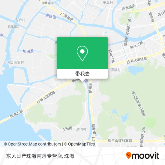 东风日产珠海南屏专营店地图