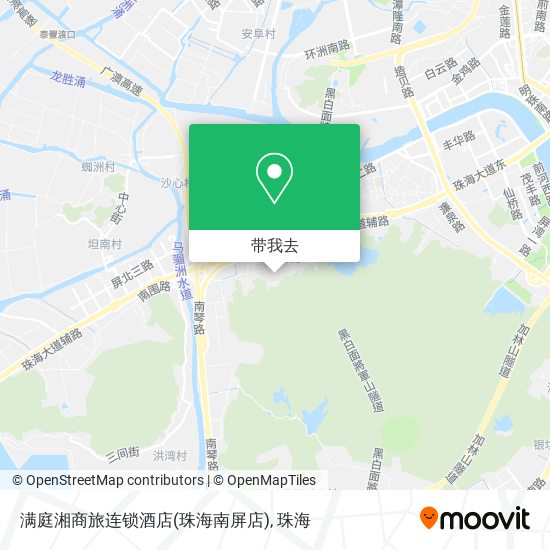 满庭湘商旅连锁酒店(珠海南屏店)地图
