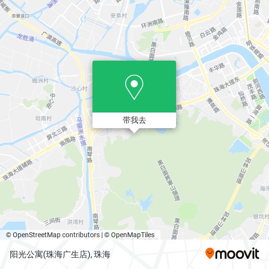 阳光公寓(珠海广生店)地图