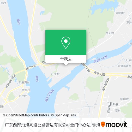 广东西部沿海高速公路营运有限公司金门中心站地图