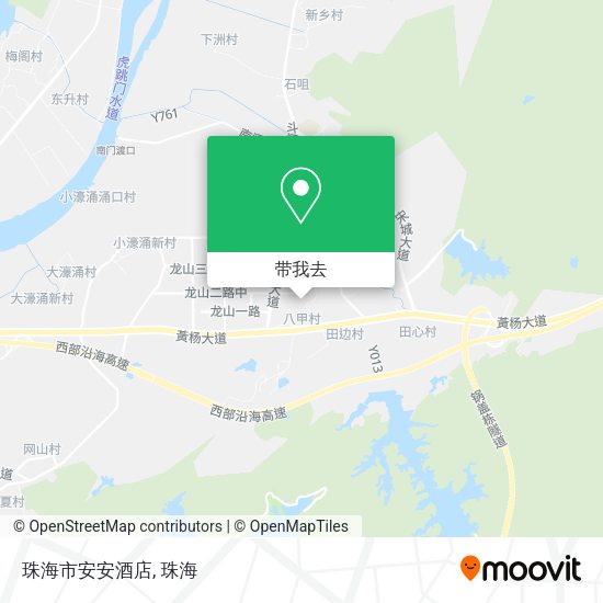 珠海市安安酒店地图