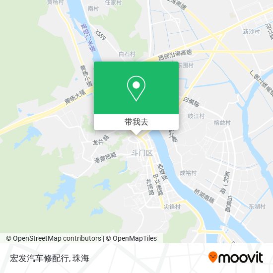 宏发汽车修配行地图