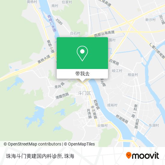 珠海斗门黄建国内科诊所地图