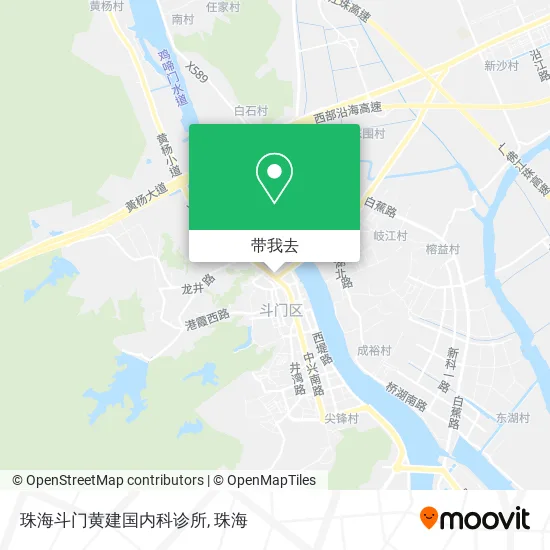 珠海斗门黄建国内科诊所地图