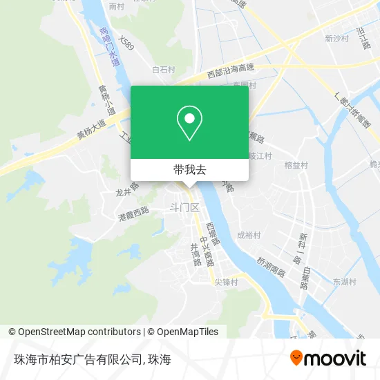 珠海市柏安广告有限公司地图