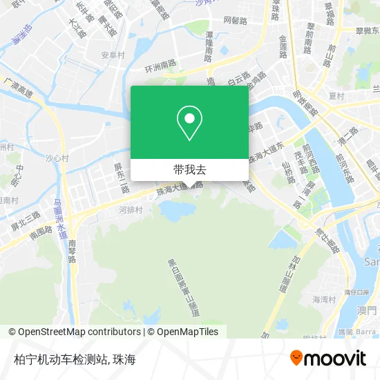 柏宁机动车检测站地图