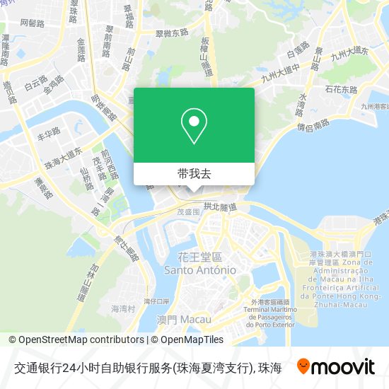 交通银行24小时自助银行服务(珠海夏湾支行)地图