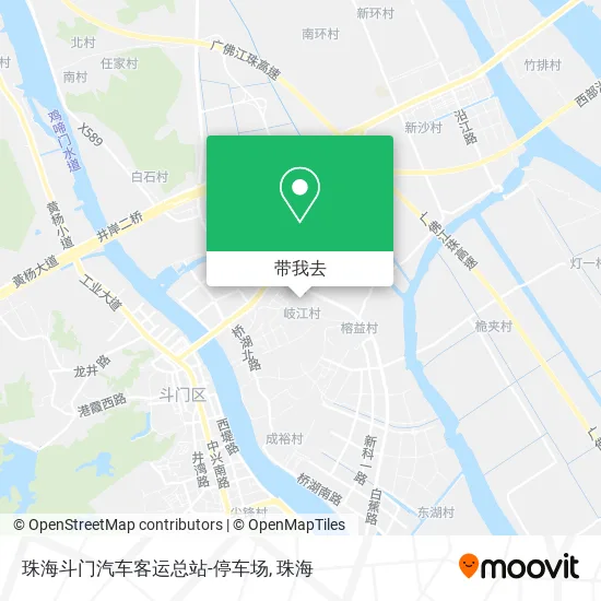 珠海斗门汽车客运总站-停车场地图